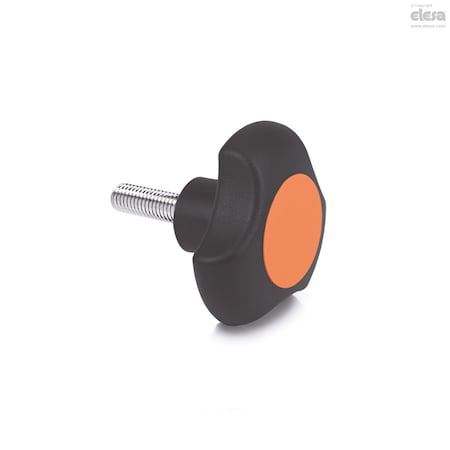 ELESA Threaded stud, VTT.32-C-p-M8x25-C2 VTT-C-p